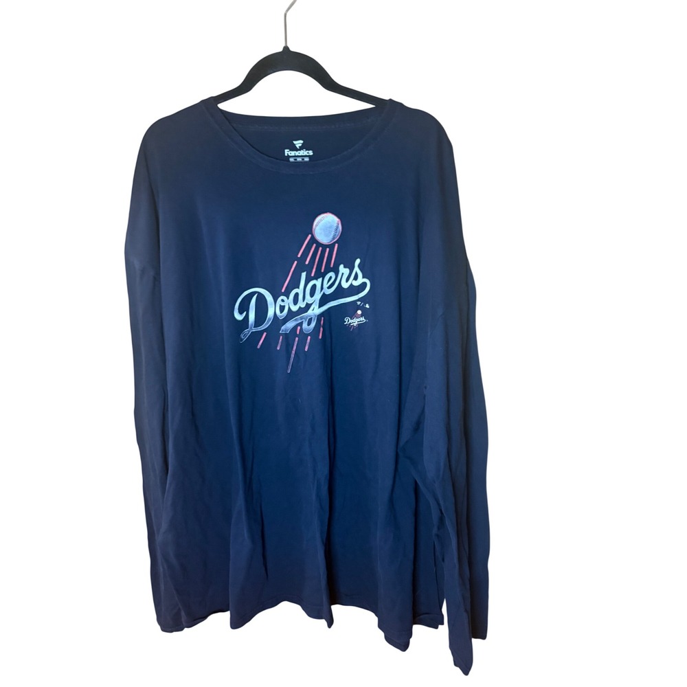 Fanatics Los Angeles Dodgers Shohei Ohtani 17 Long Sleeve Shirt Mens 5XL Navy